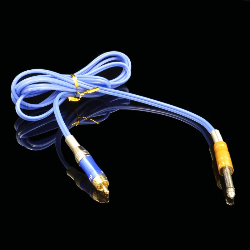1PC Silicone RCA Tattoo Clip Cord 4 Colors Clip Cable for Tattoo Power Supply Machine Gun