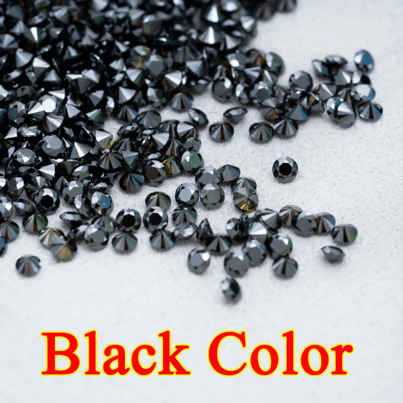 Top Belgium Cut Small Size Stones Loose Sea Blue Green Pomegranate Red Moissanite 0.8mm-3mm DLab Grown Moissanite Diamonds Bead 3