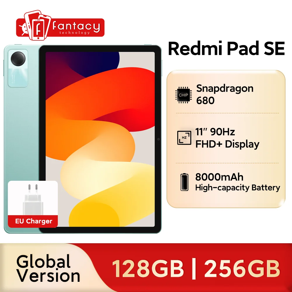Xiaomi Redmi Pad SE 11 6GB/128GB 8GB/256GB Wifi EU Charger Global Version