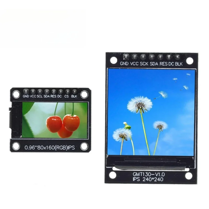 TFT ÷ Ƶ̳ Ǯ ÷ LCD , ST7735 ̺ IC 80x160 (OLED ƴ), 0.96 ġ, 1.3 ġ IPS 7P SPI HD 65K