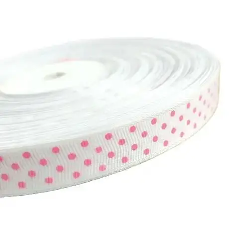 

10 Meters/lot Printed Dots Grosgrain Ribbons Gift Box Wrapping Belt Wedding Party Decorative Crafts HL 5/8" (15MM)