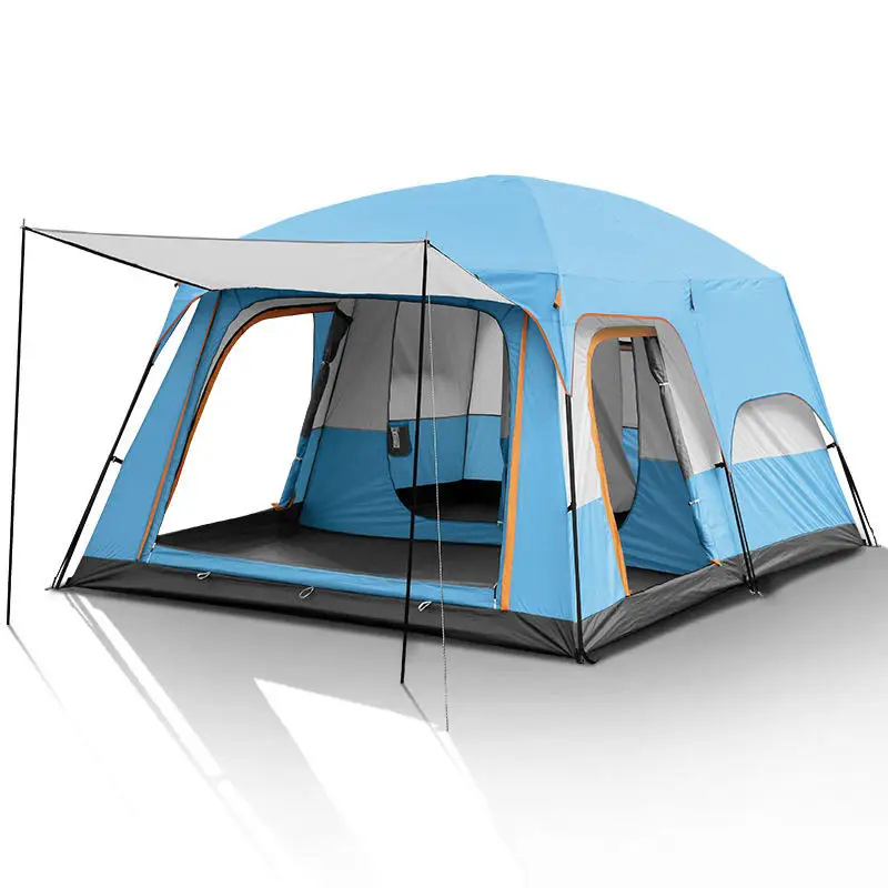 

2022 Hots Sales European 8-12 Persons Large Luxury Wind Resistant Family Carpas De Camping Tent