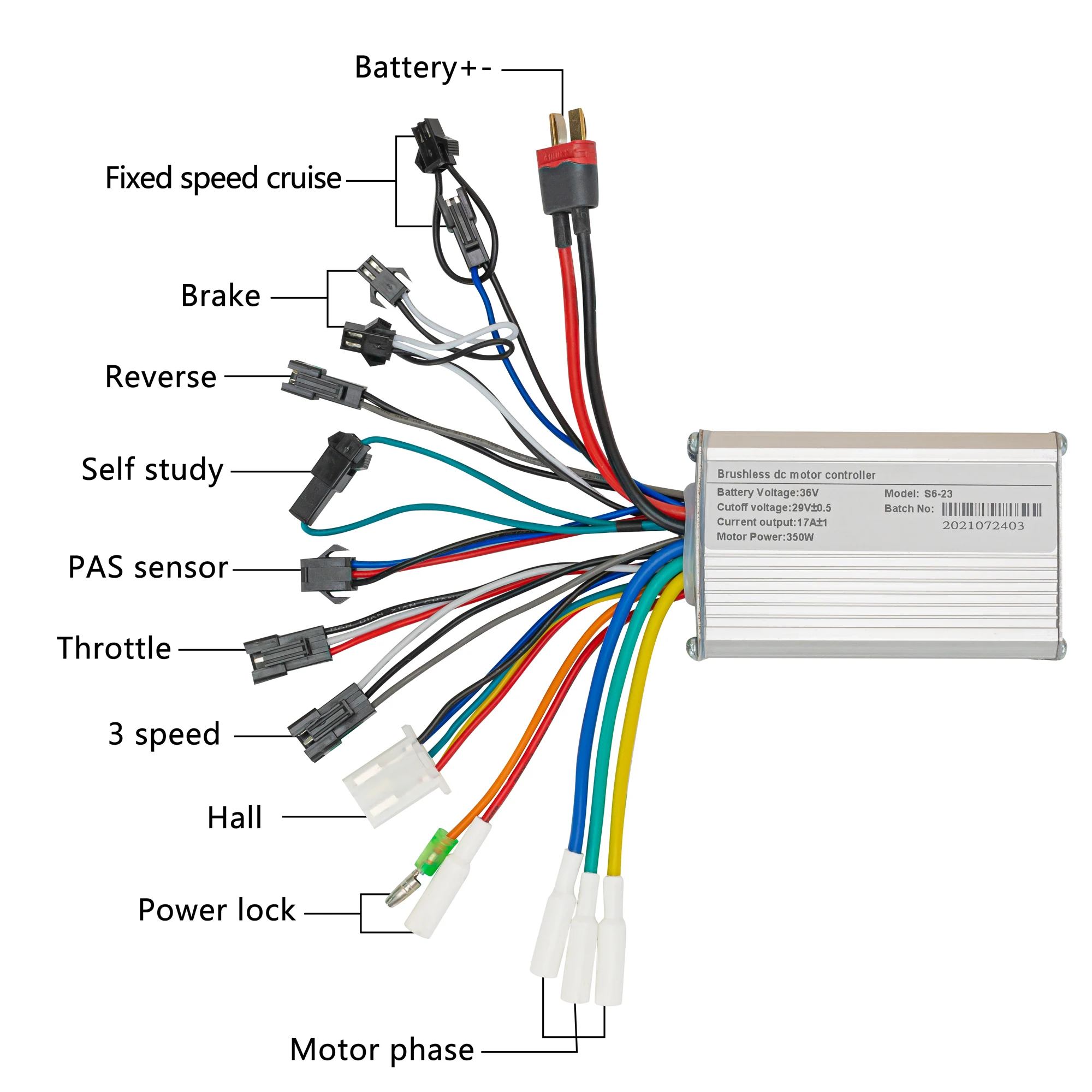 Wiring Schematic Brushless Motor Controller Electric Bike, 58% OFF