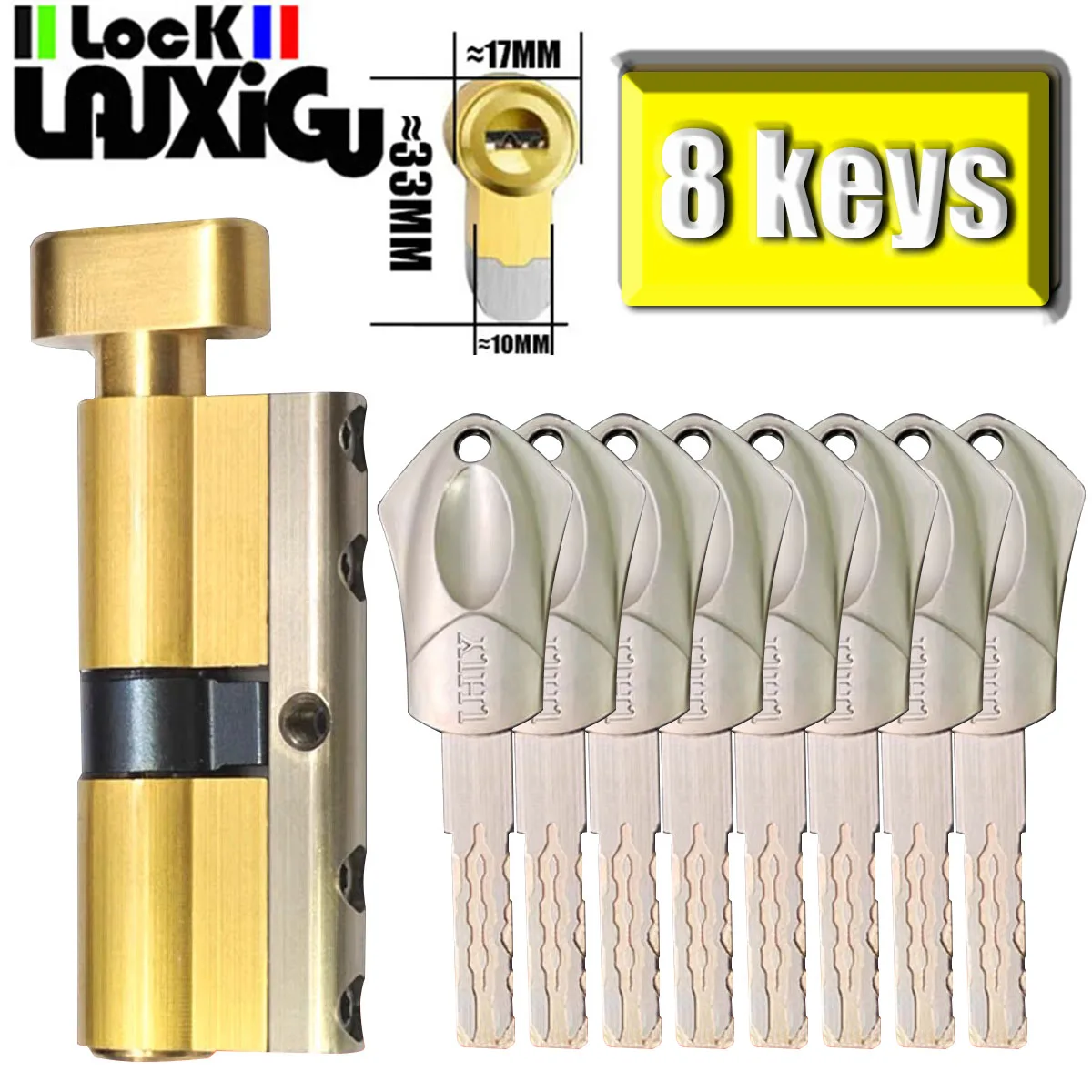 European standard 8 keys cylinder Outdoor door locks cylinder locks for entry doors Cylinder door lock Door lock core door lock cylinder