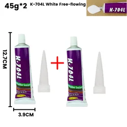 Silicone Industrial Adhesive 45g - High - Strength RTV Sealing Glue for Electronics (Available in Black, White, Transparent) (704L White 45g 2pc)