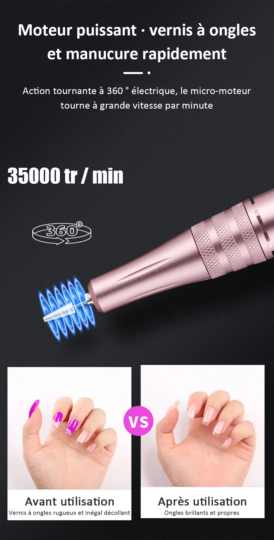 Perceuse à Ongles Électrique