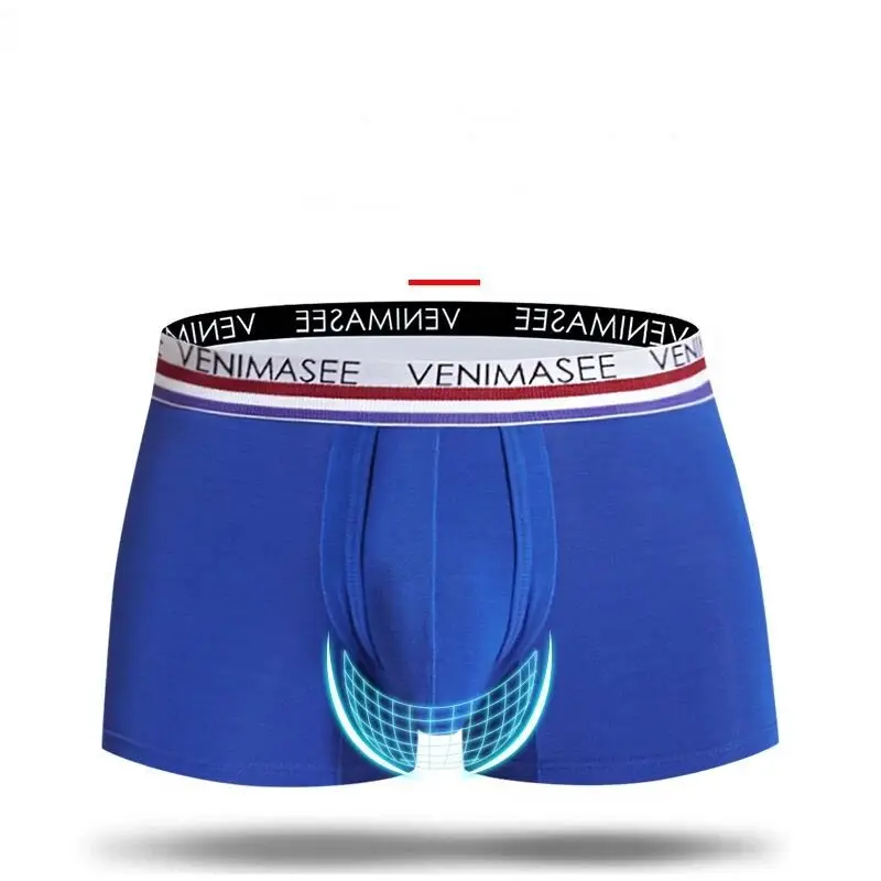 Men Elephant Nose Boxers Breathable Bulge Dick Scrotum Pouch Sexy Lingerie Big Penis Pocket Gay Underwear Ropa Interior