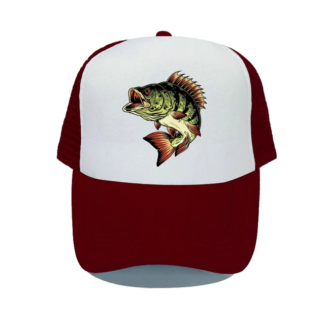 Bass Shark Fishing Deer Hunting Baseball Cap Bass-Pro Outdoor Sun Visor  Snapback Hat Adult Green