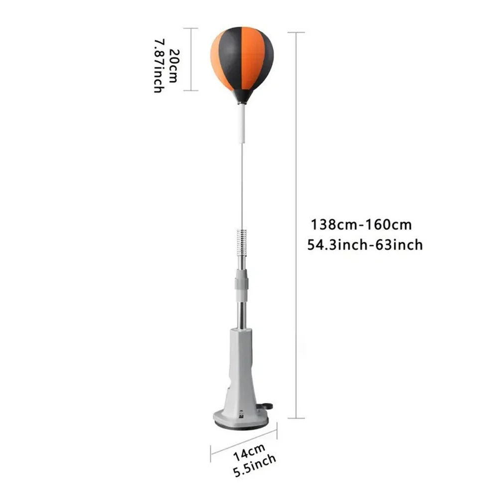 Boxing Bag Height Adjustable Speed Bag Punching Reflex Ball Set for Training Boxing Stress Relief & Fitness