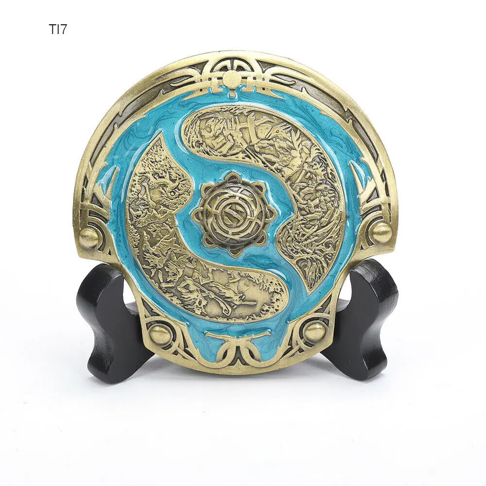 Escudo de nivel Dota 2 TI 1000, con caja, 2015, 2016, 2017, 2018