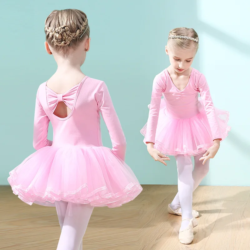 Ballet Dress Ballet Leotard Girls Dance Costumes Tutu Skirt Girls Ballet Dress Children's Training Dress Figure Skating Costume Leotard for Christmas birthday Party Dance Clothes