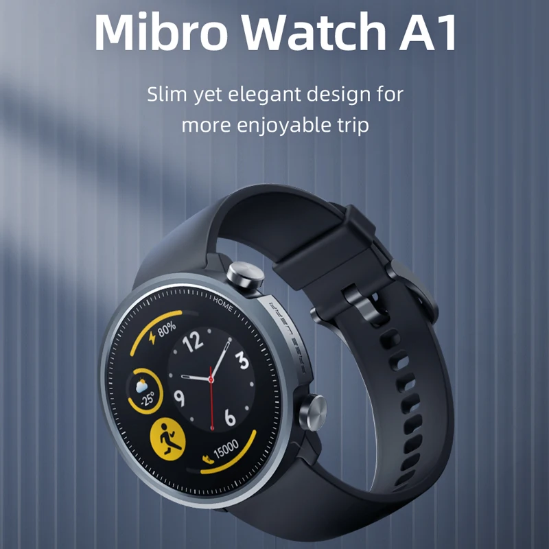 Mibro A1 Global Version Smartwatch cb5feb1b7314637725a2e7: Black