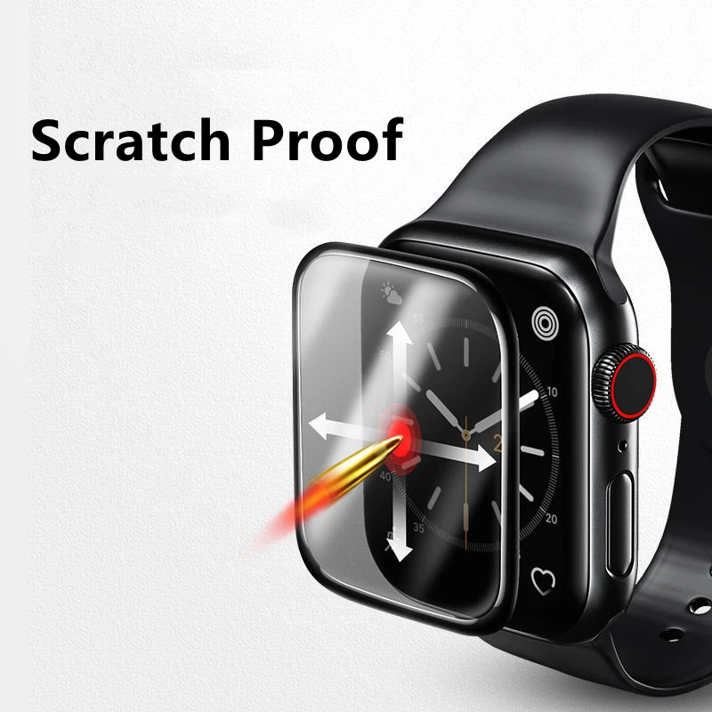 Фото 3d-защита экрана для iWatch Ultra, Защитная пленка для Apple Watch Series 1 2 3 4 5 6 7 8 SE 38/42 мм 40/44 мм 41/45 мм, 2 шт. №5