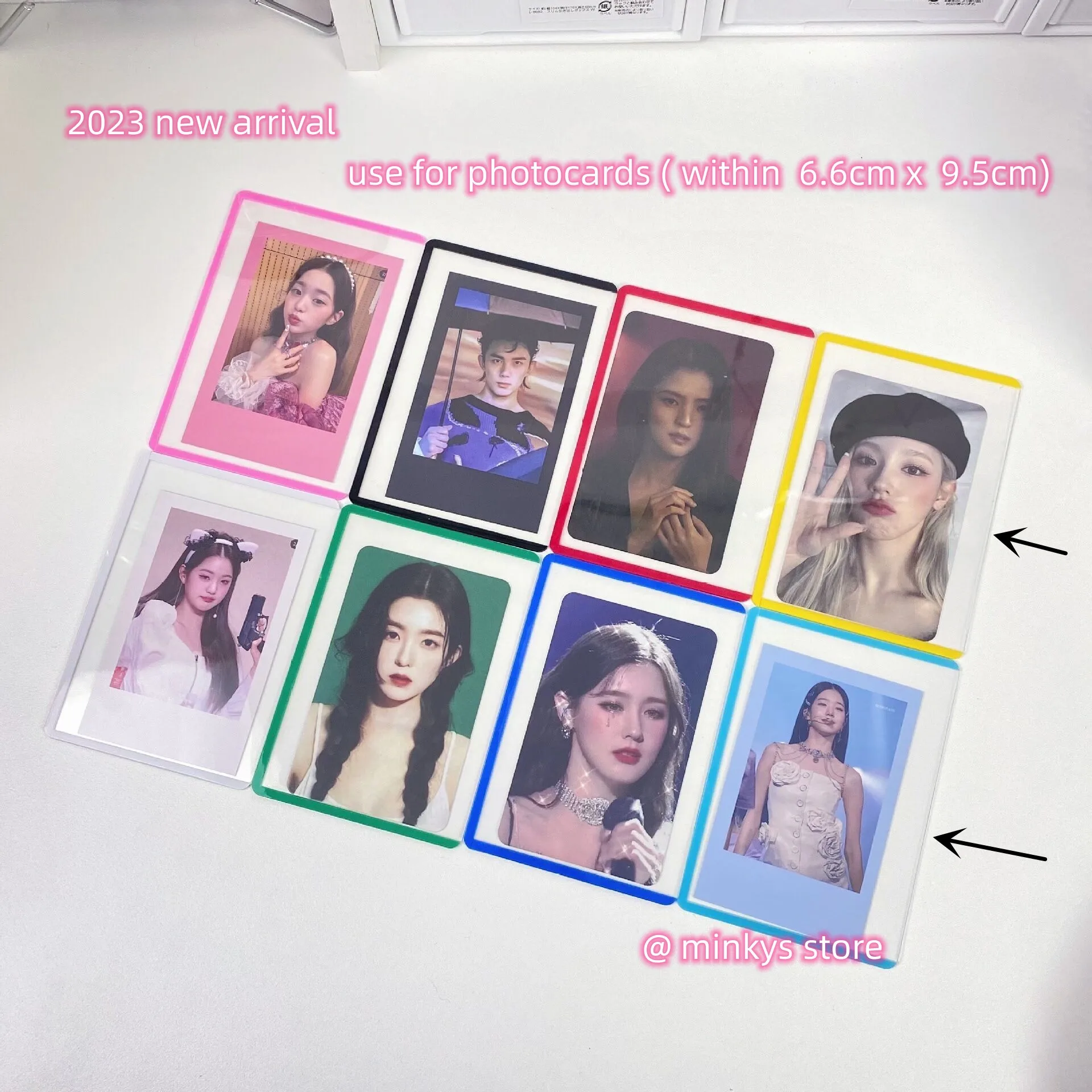 Kpop Photocards Film Protector Idol Photo Sleeves Holder Screen Protector 10PCS 25PCS Pack School Stationery card protector,idol card protector,photo card holder
