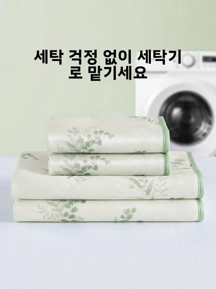 로보 여름 아이스 실크 쿨링 매트 밀크 실크 부드러운 세탁 가능한 침구 폴리에스터 섬유 A급 품질 가족 기숙사용
