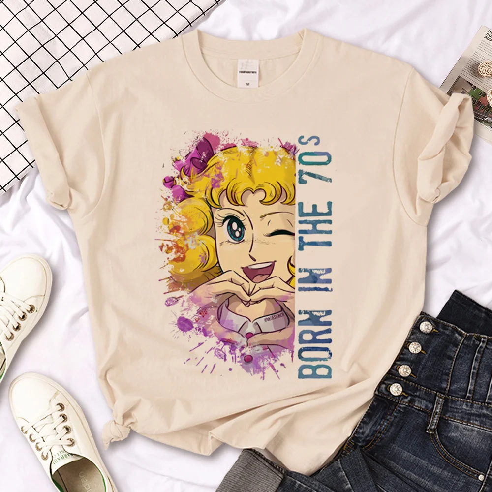 

candy candy top women streetwear t-shirts female designer clothing