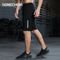 New Black Running Shorts Men Striped Printing Loose Basketball Sport Gym Breathable Shorts Fitness Training Workout Bottom Male 1