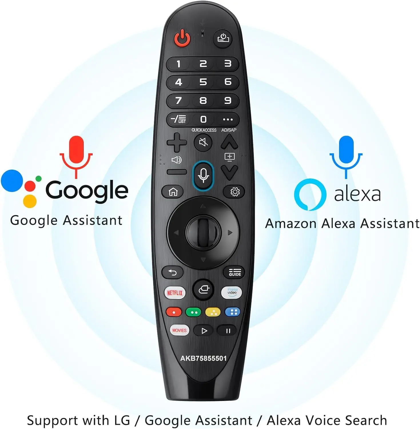 AN-MR20GA AKB7585501 음성 및 포인터 기능 포함 LG 스마트 TV용 Bluetooth 리모컨 많은 모델 2019? 2020 2021 2022