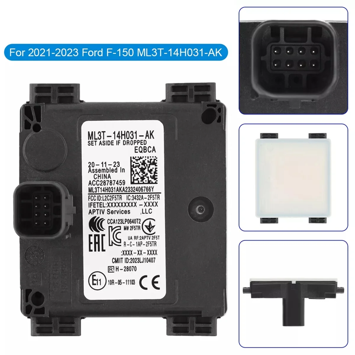 ML3T-14H031-AJ Blind Spot Sensor Monitor for Ford Mustang Mach-E-ML3T14H031AJ Car Blind Spot Sensor Module