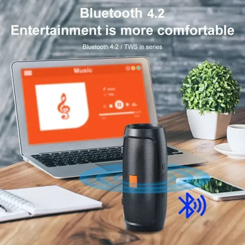 Bluetooth Speaker Dual Speaker Stereo Outdoor Tfusb Playback Fm Voice Broadcasting Portable Subwoofer 5.0 Wireless Speaker 2