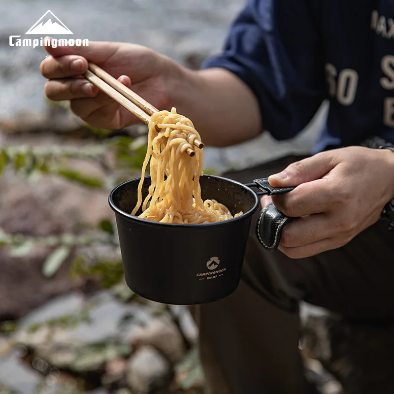 Outdoor Stainless Steel Camping Shera Bowl Campingmoon S369 Cooking Pot Fine Shera Bowl 500ml kitchen utensils camping cookware camping cookware set
