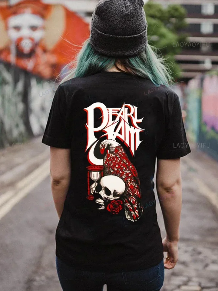 Men Women's Cool Alive Pearls Jam Cotton T Shirts Music Band