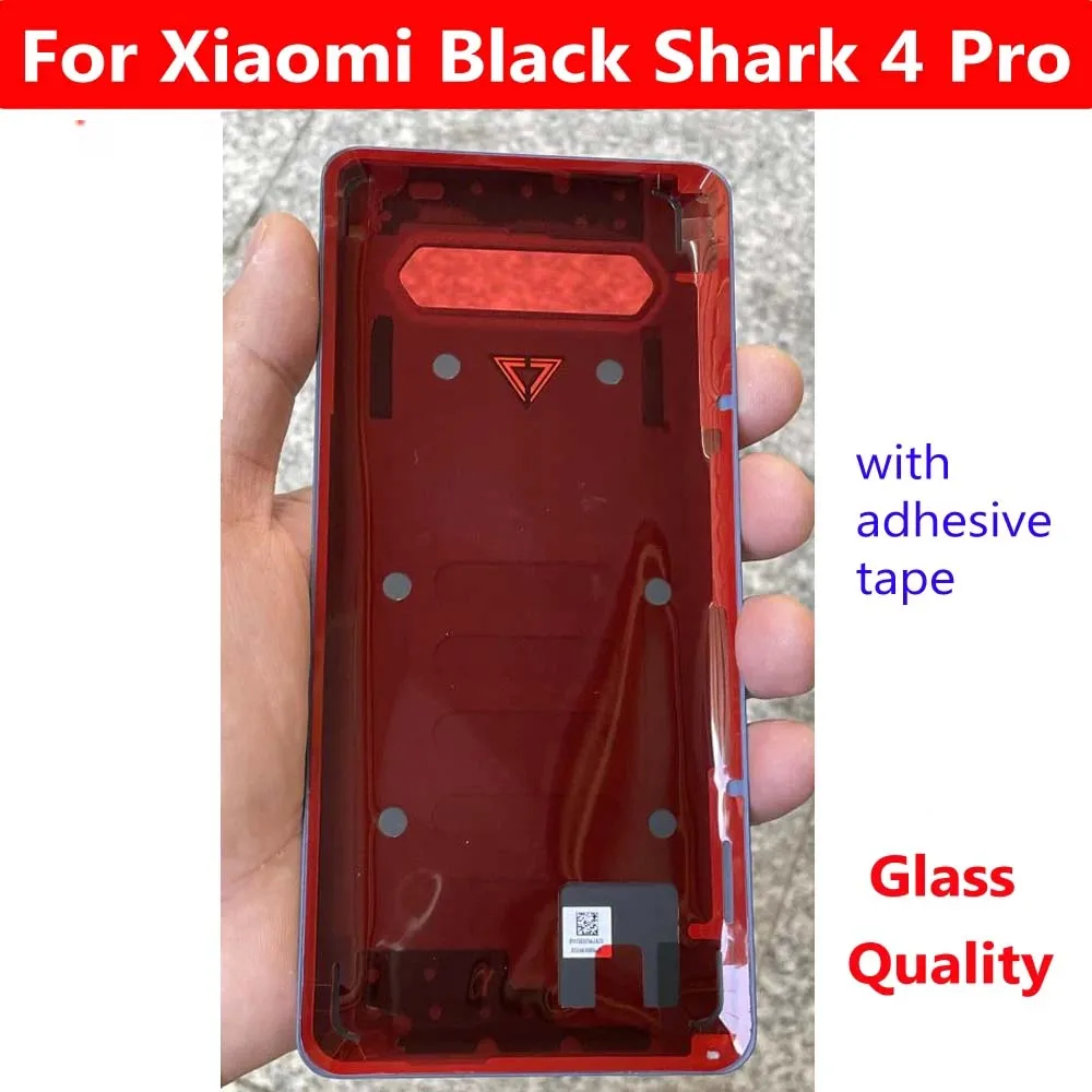 Premium Back Battery Cover Rear Housing with Adhesive for Black Shark 4 Pro - 6.67 Glass Case
