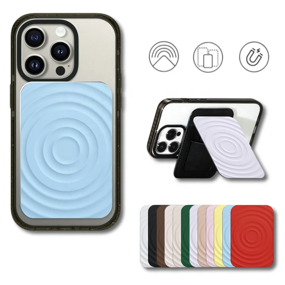 Multi-Functional Liquid Silicone Magnetic Wallet & Phone Stand with NFC Card Slot