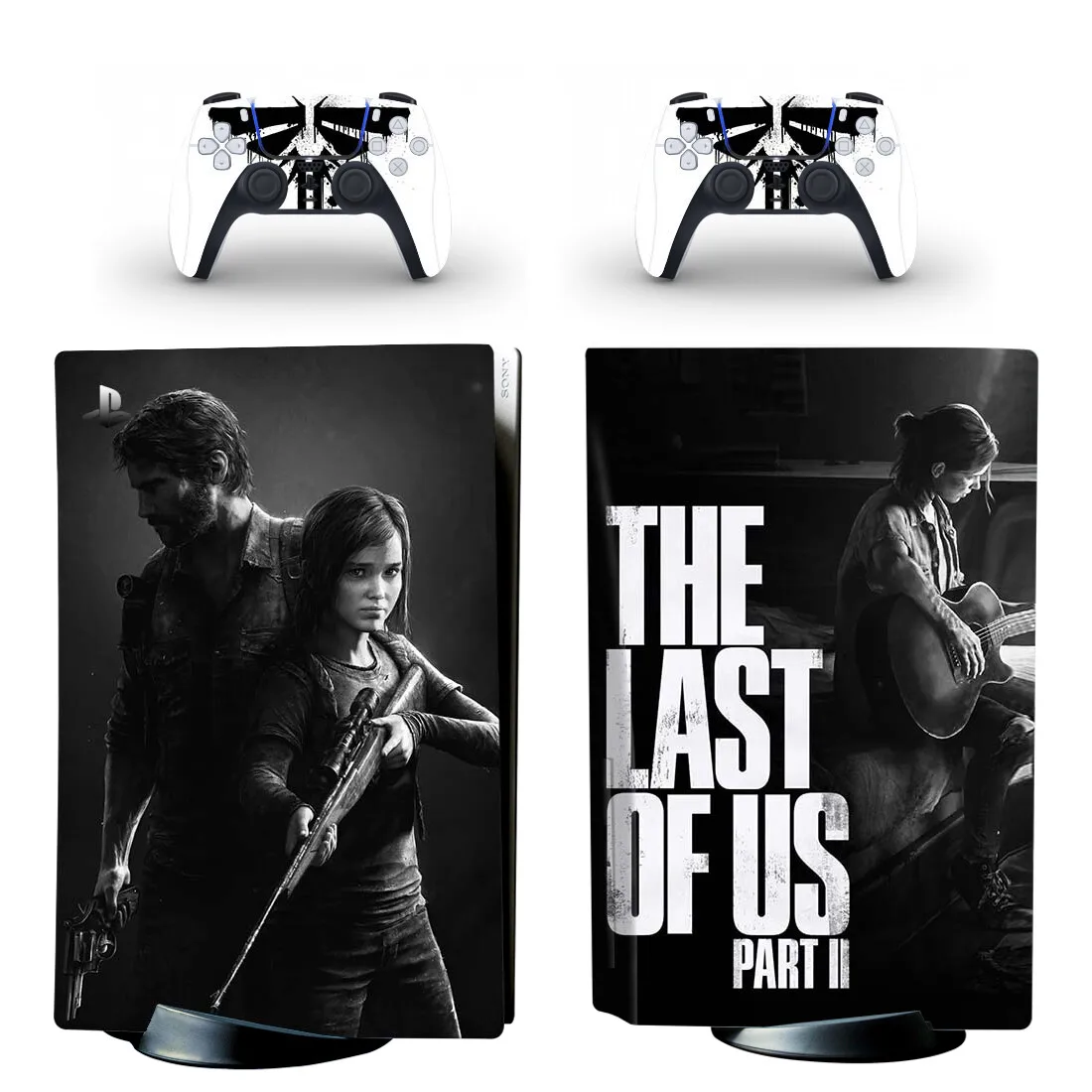 Vinyl Decal Skins The Last of Us Ellie Joel PS5 Disc Skin Sticker Protector Cover for Console Controller PS5 Disk