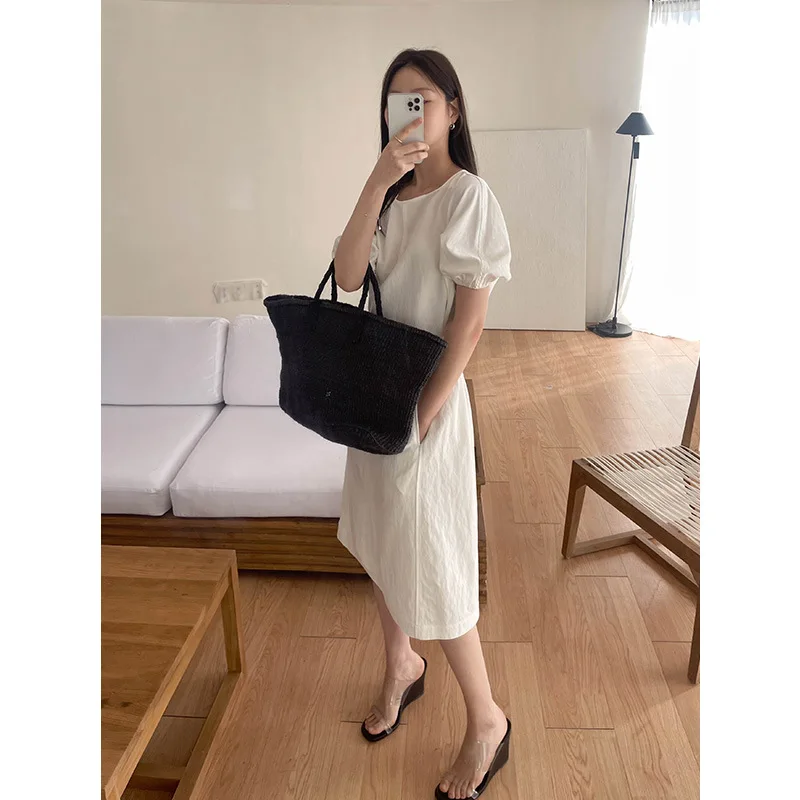 

new 2024 fashion summer dress women vestidos femininos frete grátis nylon Viscose white dress