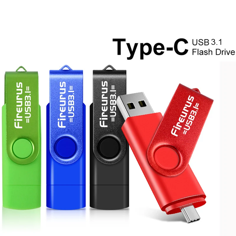 

USB 128 флэш-накопитель 256 ГБ Type-c 2-в-1 OTG подвесная пластиковая ручка Гб 64 Гб карта памяти Pendriver креативный U-диск