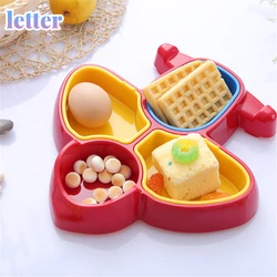 Comida do bebê comida tigela utensílios de mesa desenhos animados forma de aeronaves crianças pratos comendo louça criança crianças placa de alimentação plástico pvc livre