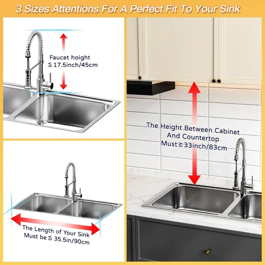 Over The Sink Dish Drying Rack Expandable Height and Length22.6 35.5 L SnapOn Design 2 Tier Large Dish Rack