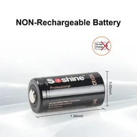 Soshine 20PCs 1600mAh CR123A 3V Primary Alkaline Battery 3 Volt CR123A Lithium Battery Li-ion Batteries 10 Years Storage Life 2