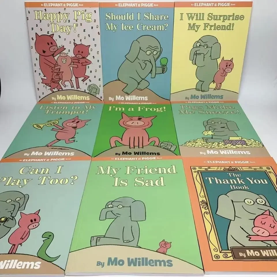25 Books/Set Kawaii An Elephant and Piggies Book Interesting