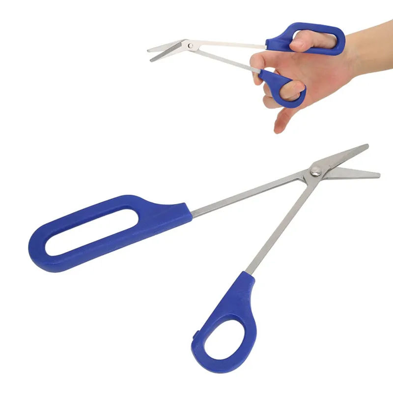 

1PCS Long Handle Foot Nail Scissors Set Manicure File Dead Skin Scissors Curved Mouth Scissors Beauty Scissors Pet Nail Scissors