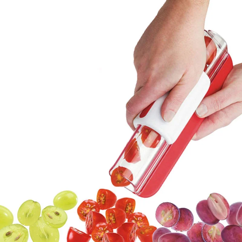 Multifunctional Cherry Tomato Chip Slicer Grape Cutter Vegetable Fruit