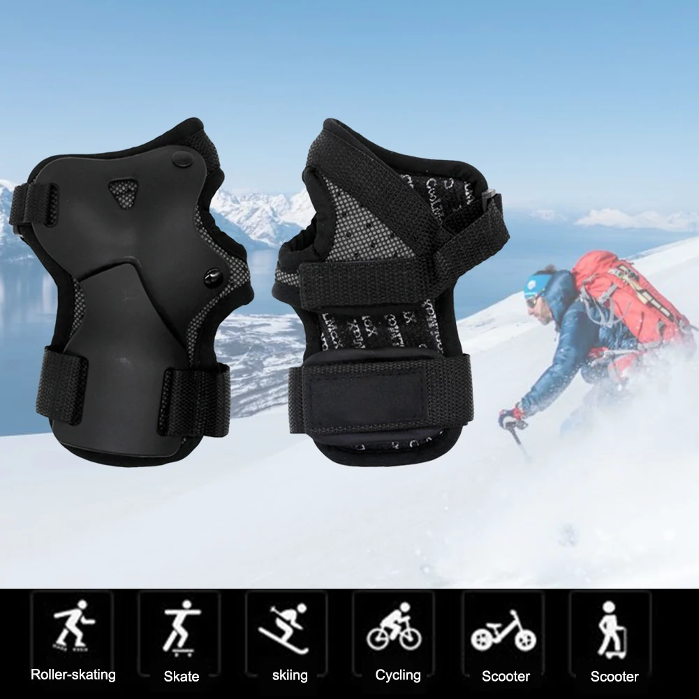 Wrist Guard Snowboard Ski Palm Protector Shock Absorption Wrist Guard Protective Gear Comfort for Roller Skating Skateboarding