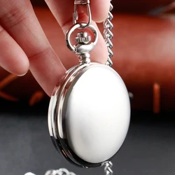 Multicolour Smooth Quartz Pocket Watch Mens Women Necklace Clock Metal Alloy Watches Pendant with Short Chain Gifts Dropshipping