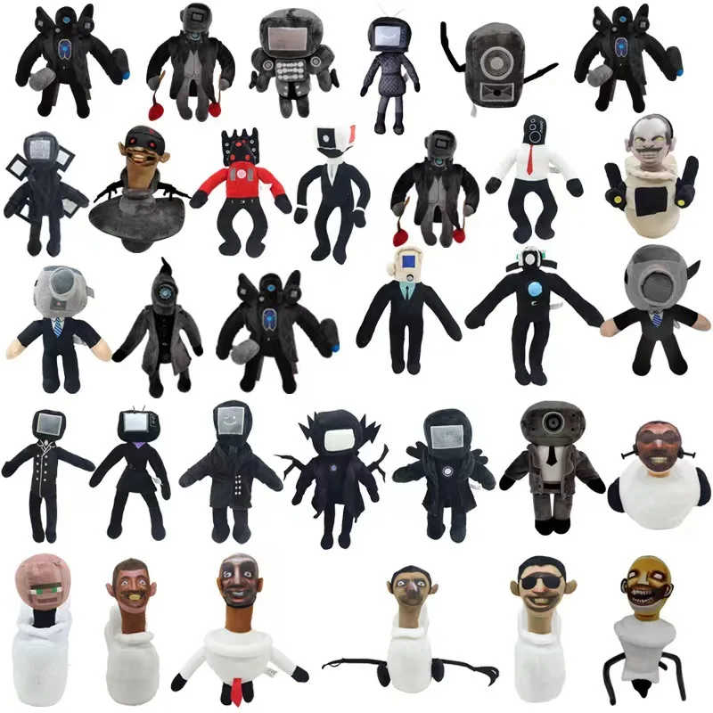 Skibidi トイレボス タイタン TV マン カメラマン ぬいぐるみ ファンや