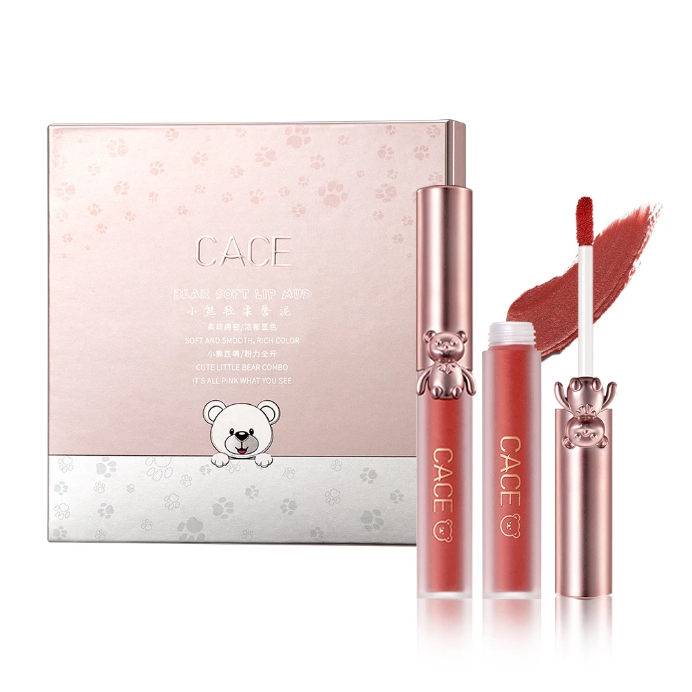 Velvet Matte Liquid Lipstick 5 Colors Sets Waterproof Lip Gloss Beauty Girl Makeup Nude Lip Tint Long-lasting Lip Makeup Sets 6