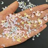 100Pcs Nail Resin Gems Star/Moon Nail Art Cute Designs Charms For DIY Manicure 3D Nail Accessories Decoration Rhinestones 1