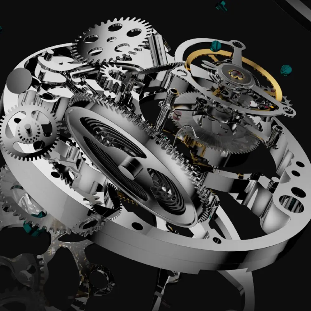 AESOP 7061 Watch for Business Men Waterproof Mechanical Watches Flying Tourbillon Male Skeleton Man Brand Luxury Clocks 2023 New 4