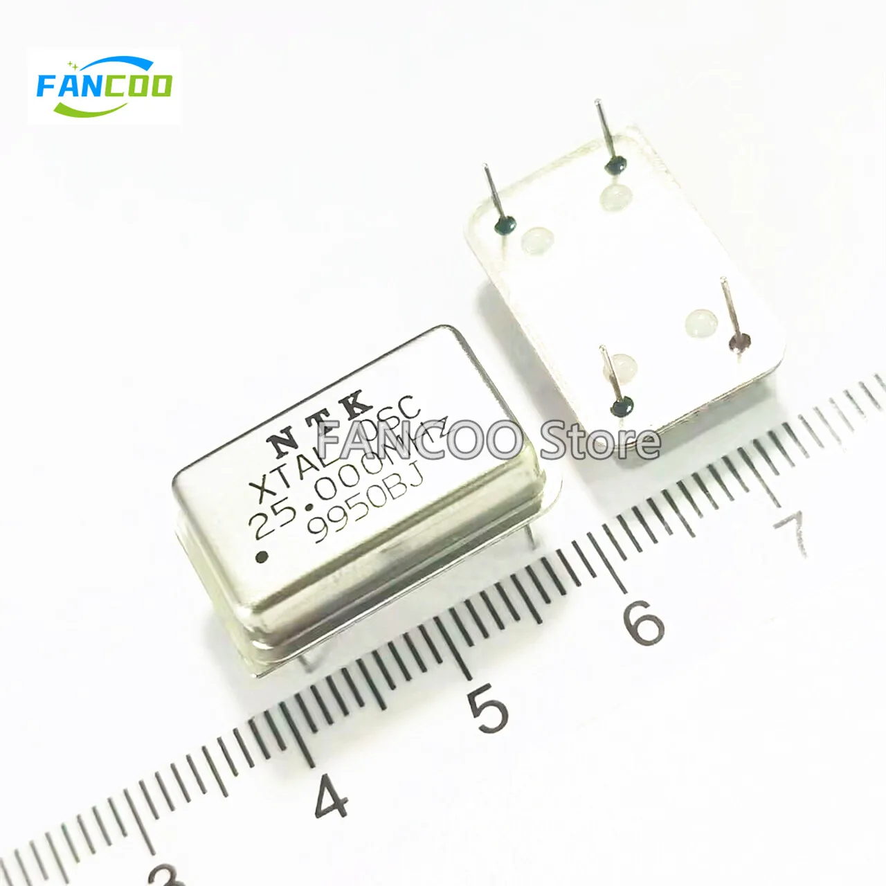 5pcs 25M 25.000M 25MHZ 25.000MHZ Crystal Oscillator Active OSC DIP-4 Rectangle Full Size 3.3V 5V
