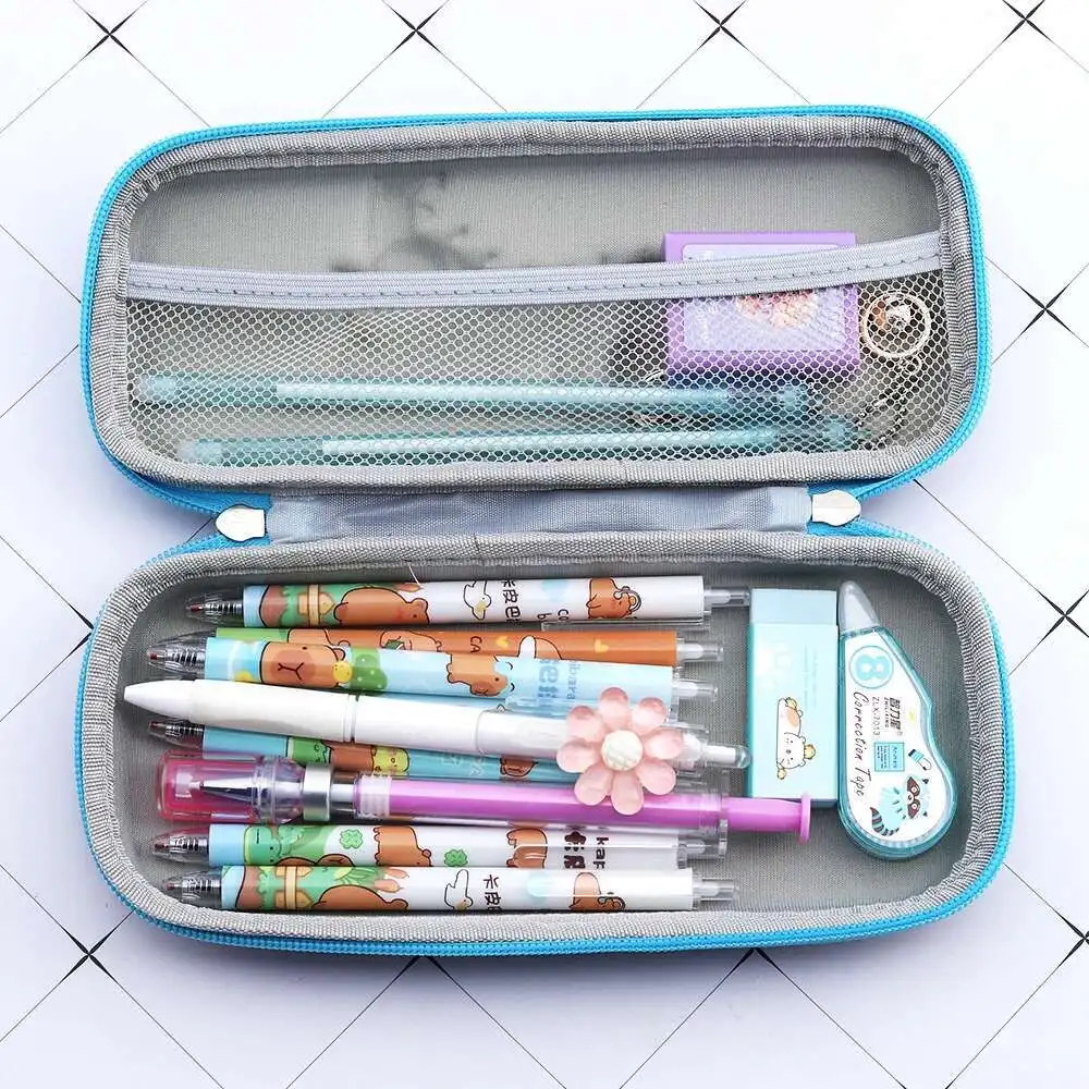 Lytwtw's Cartoon 3D Stereoscopic Space Large Capacity Creativity Pen Pencil Pouch Bag School Supplies Stationery 1 Piece