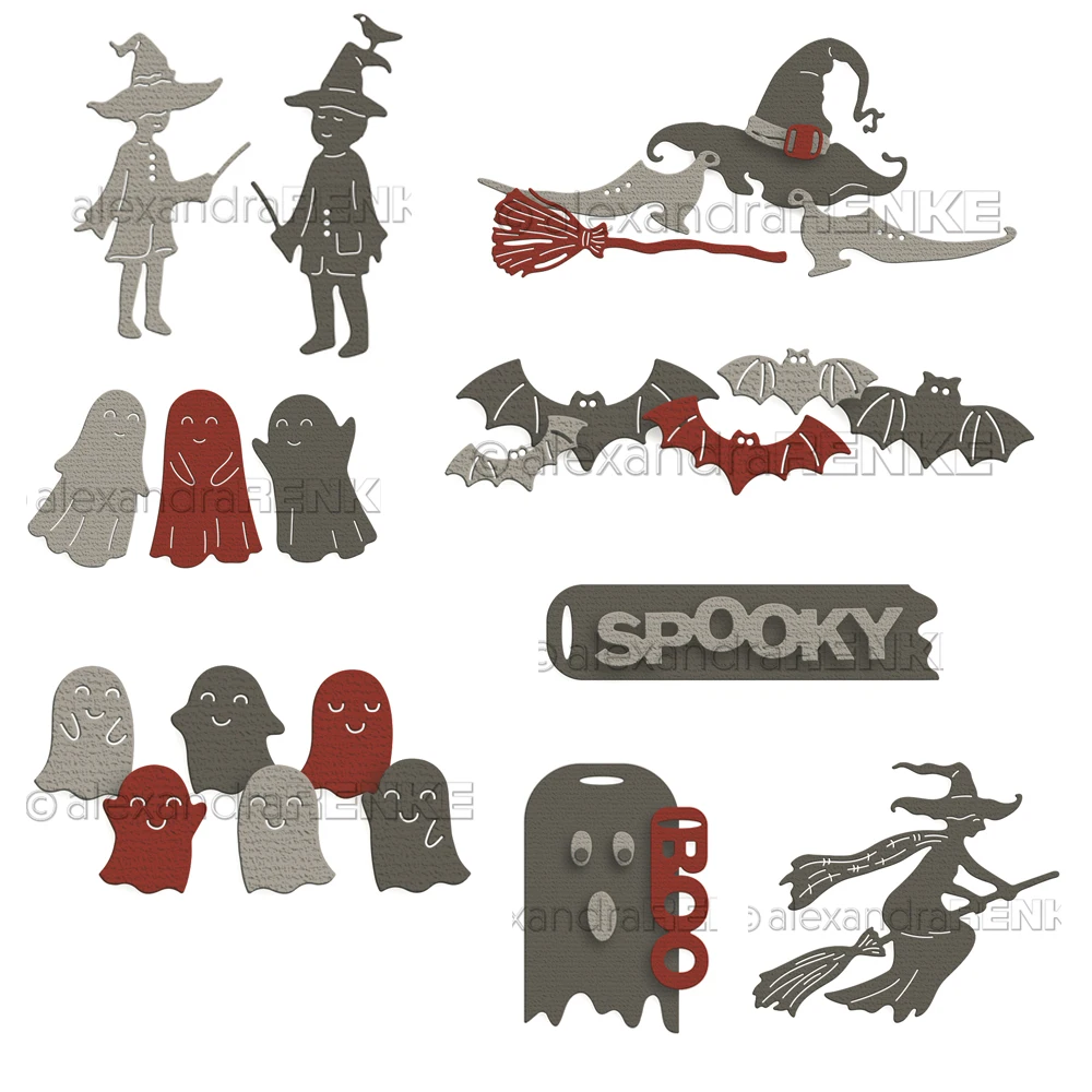 

Технические металлические Вырубные штампы форма для вырезания 2022 Новая серия для Хэллоуина Скрапбукинг Бумага рукоделие Нож Форма лезвие перфоратор трафареты