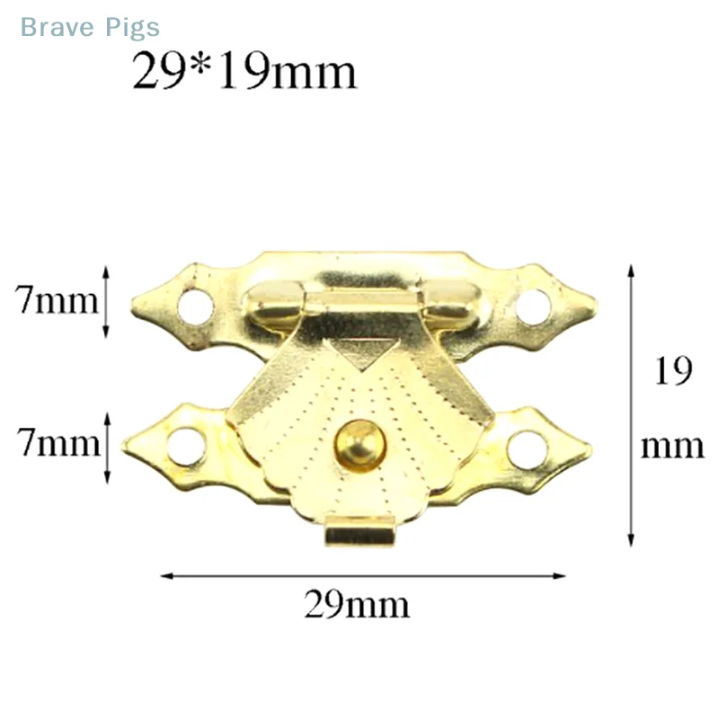Description Picture 2 of itemAntique Wooden Case Hasp Jewelry Gift Box Decorative Hasp Latch For Furniture Jewelry Gift Box Decorative Hasp Latch Antique