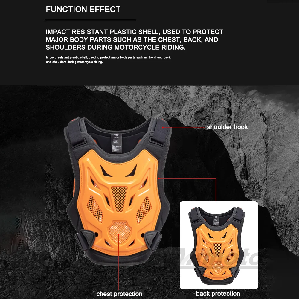 Motorcycle Armor Vest Men's Off-road Racing Anti-collision Motocross Dirt Bike Protection
