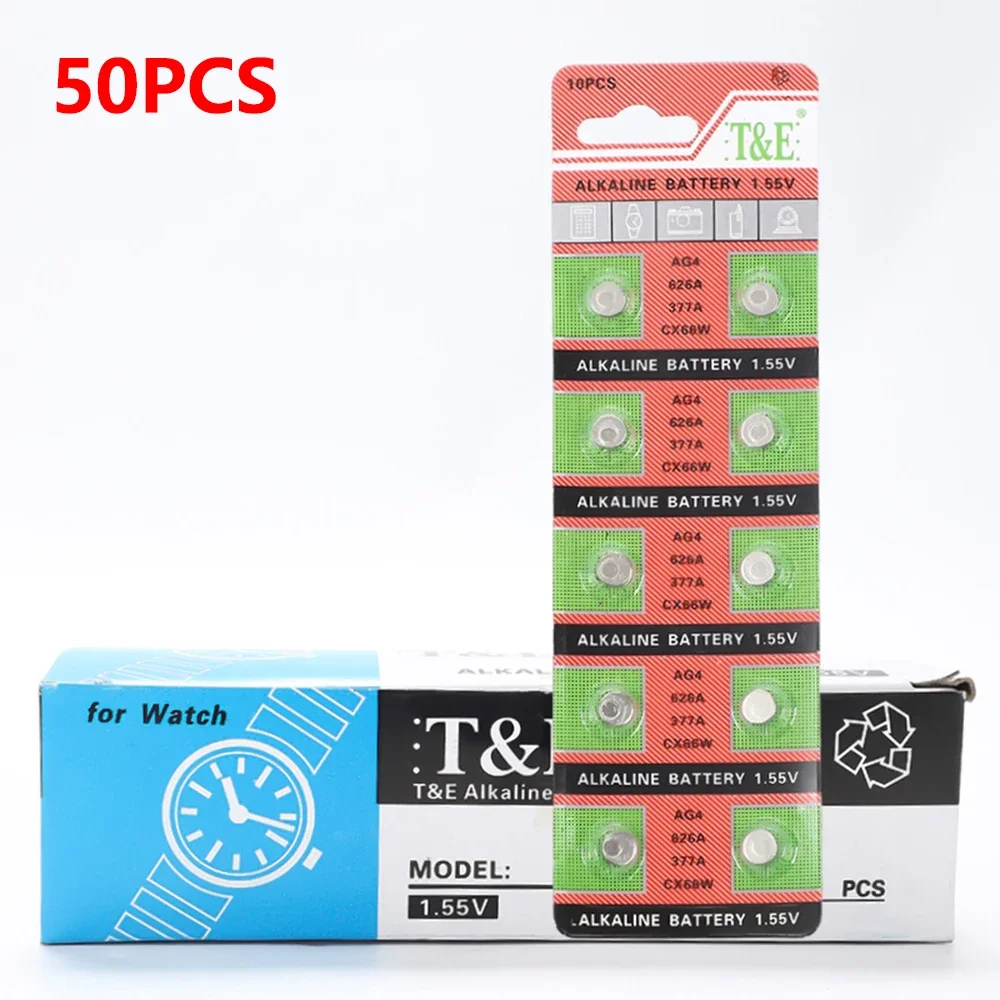 New 200 X Ag4 Lr626 377 Sr626Sw Button Cell Battery In Tray - Foto 8