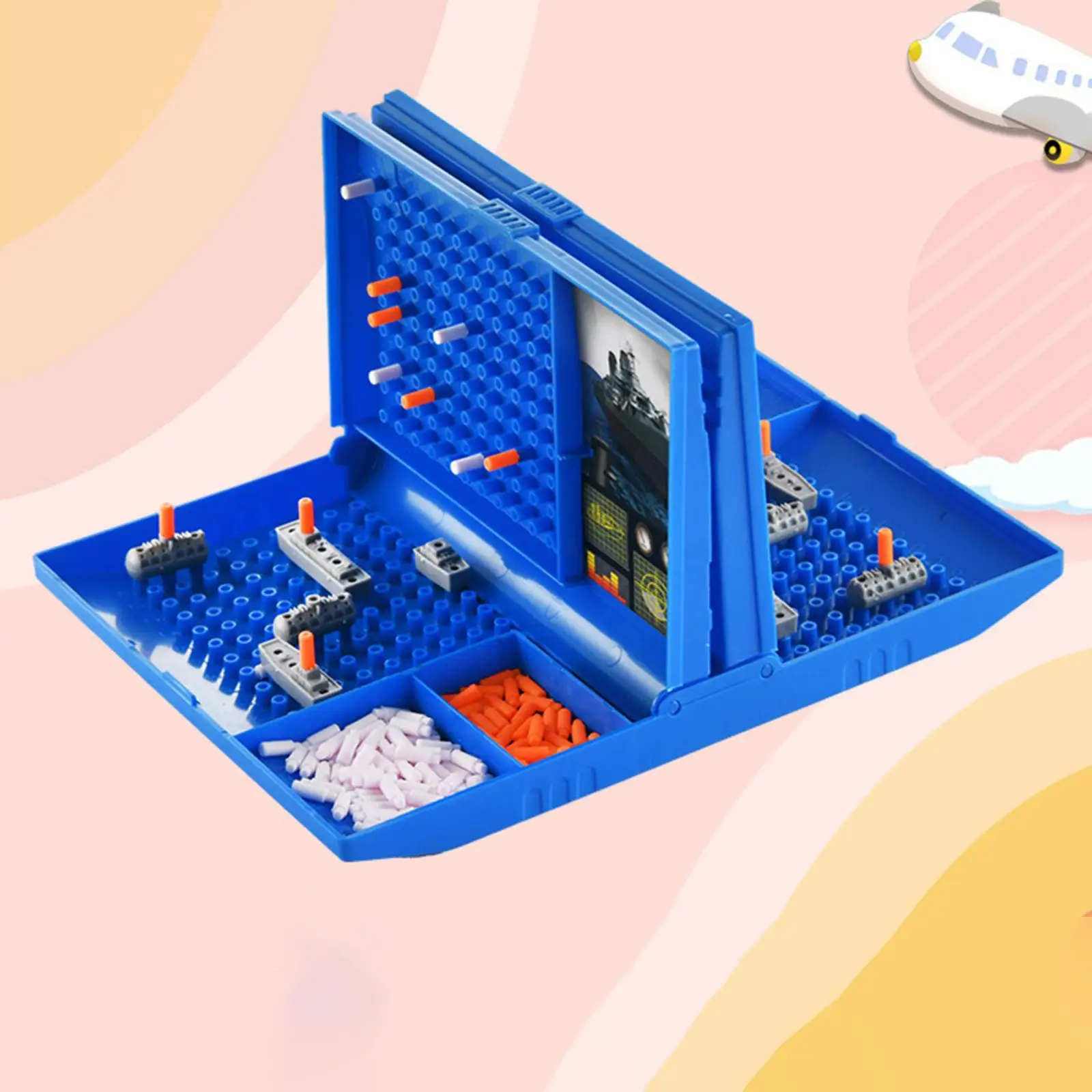 Sea Fight Game Supplies Early Learning Educational Toy 2 Player Strategy Board Game for Travel Children Family Boys Girls